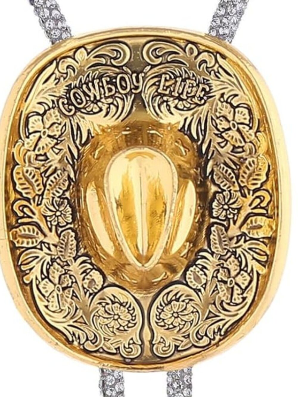 NEW Horse Pendant Western Bolo Tie for Men Women Cowboy Cowgirl Hat COWBOY LIFE